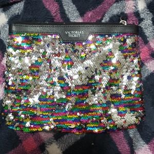 Victoria Secret Sequin Makeup Bag